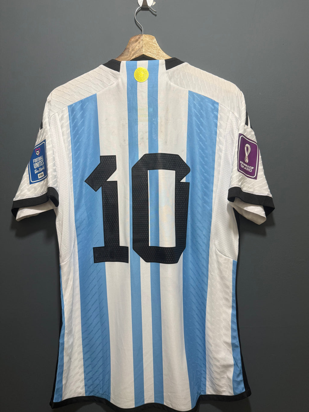 ARGENTINA IMPORTADA 2022 | Qatar | 10 PERSONALÍZALA PARCHE CAMPEÓN MUNDIAL |
