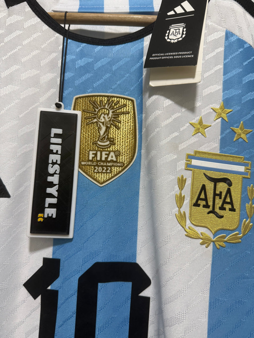 ARGENTINA IMPORTADA 2022 | Qatar | 10 PERSONALÍZALA PARCHE CAMPEÓN MUNDIAL |