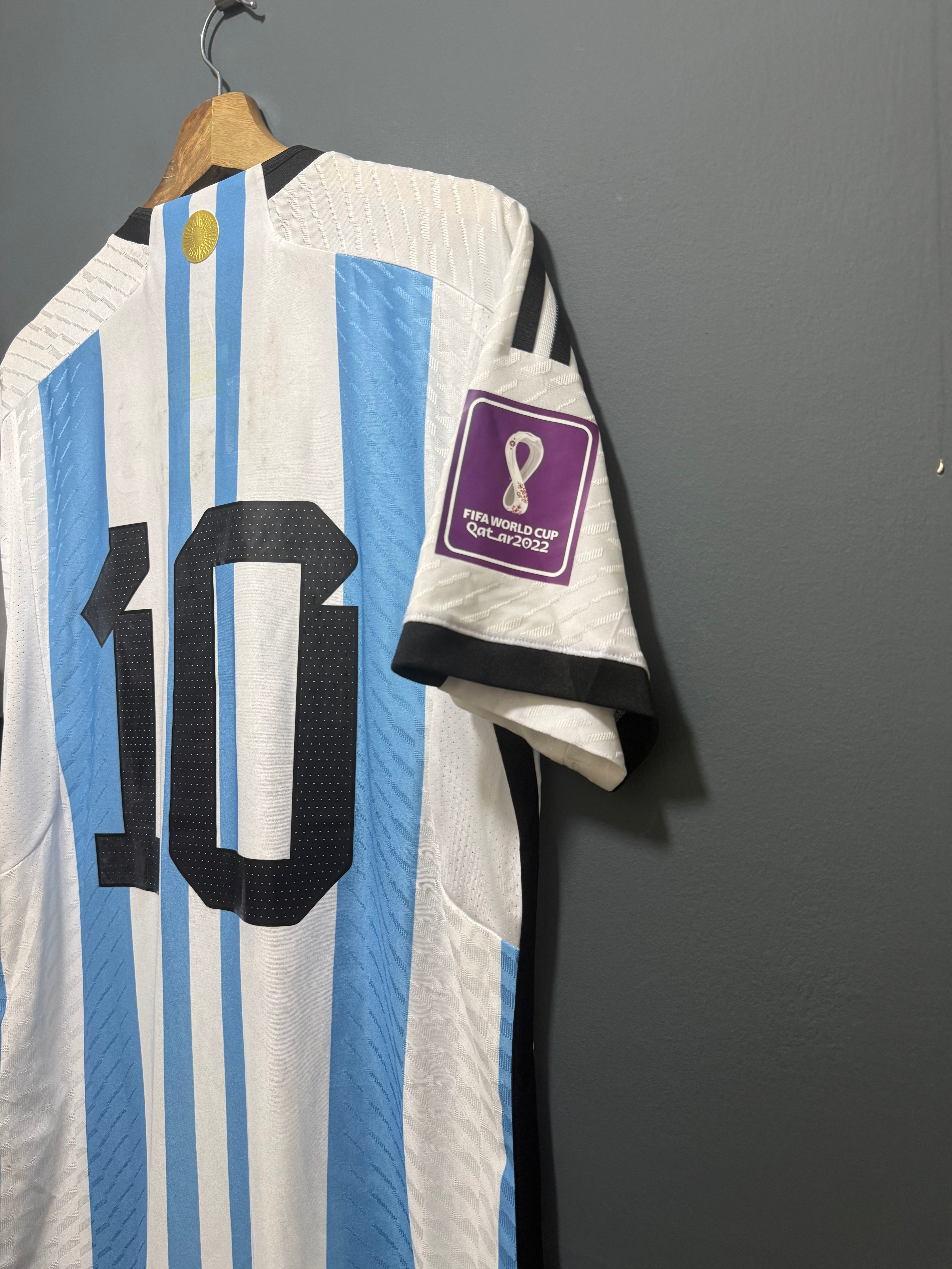 ARGENTINA IMPORTADA 2022 | Qatar | 10 PERSONALÍZALA PARCHE CAMPEÓN MUNDIAL |