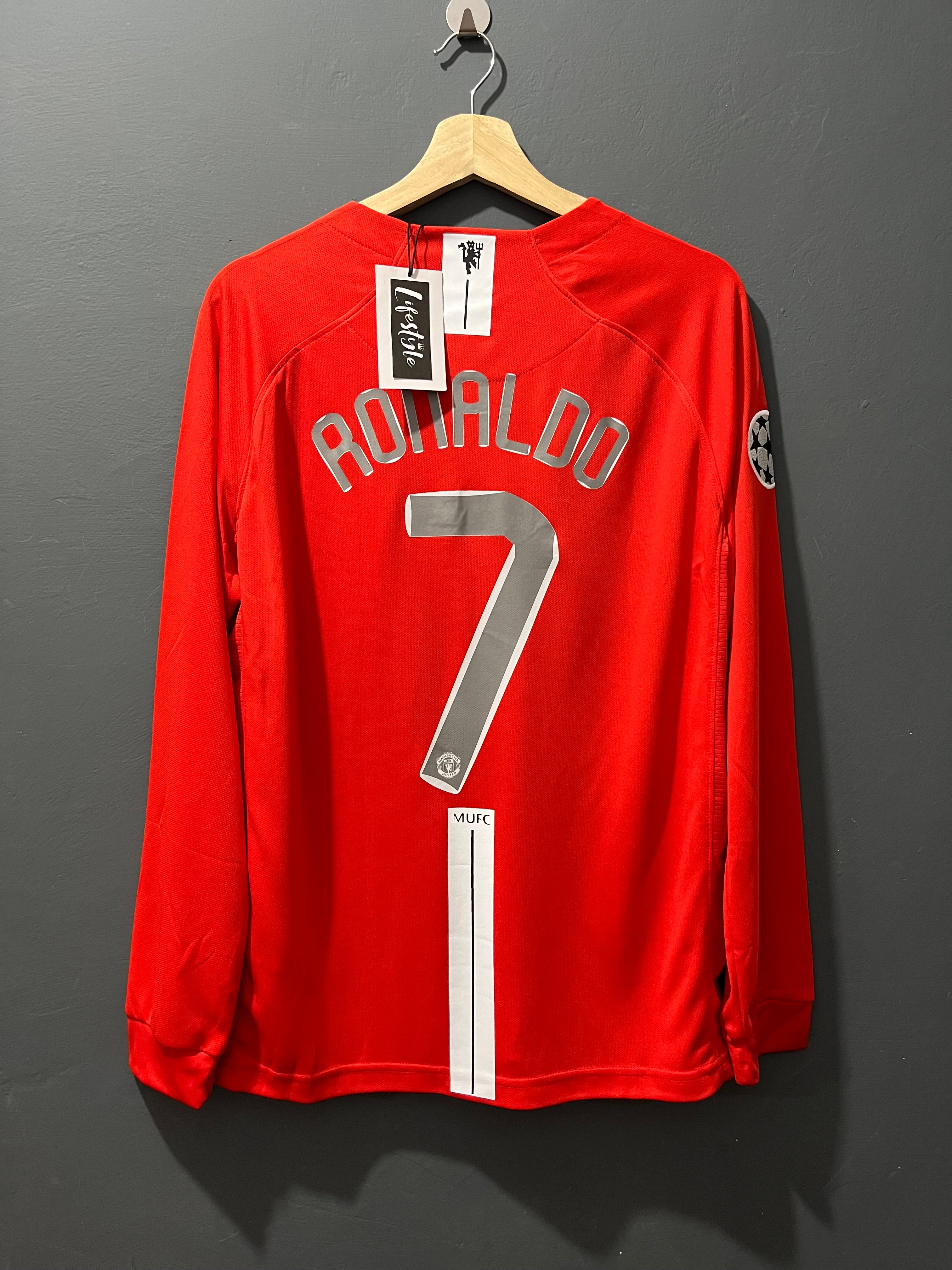 MANCHESTER UNITED 2008 | RETRO MANGA LARGA CRISTIANO RONALDO