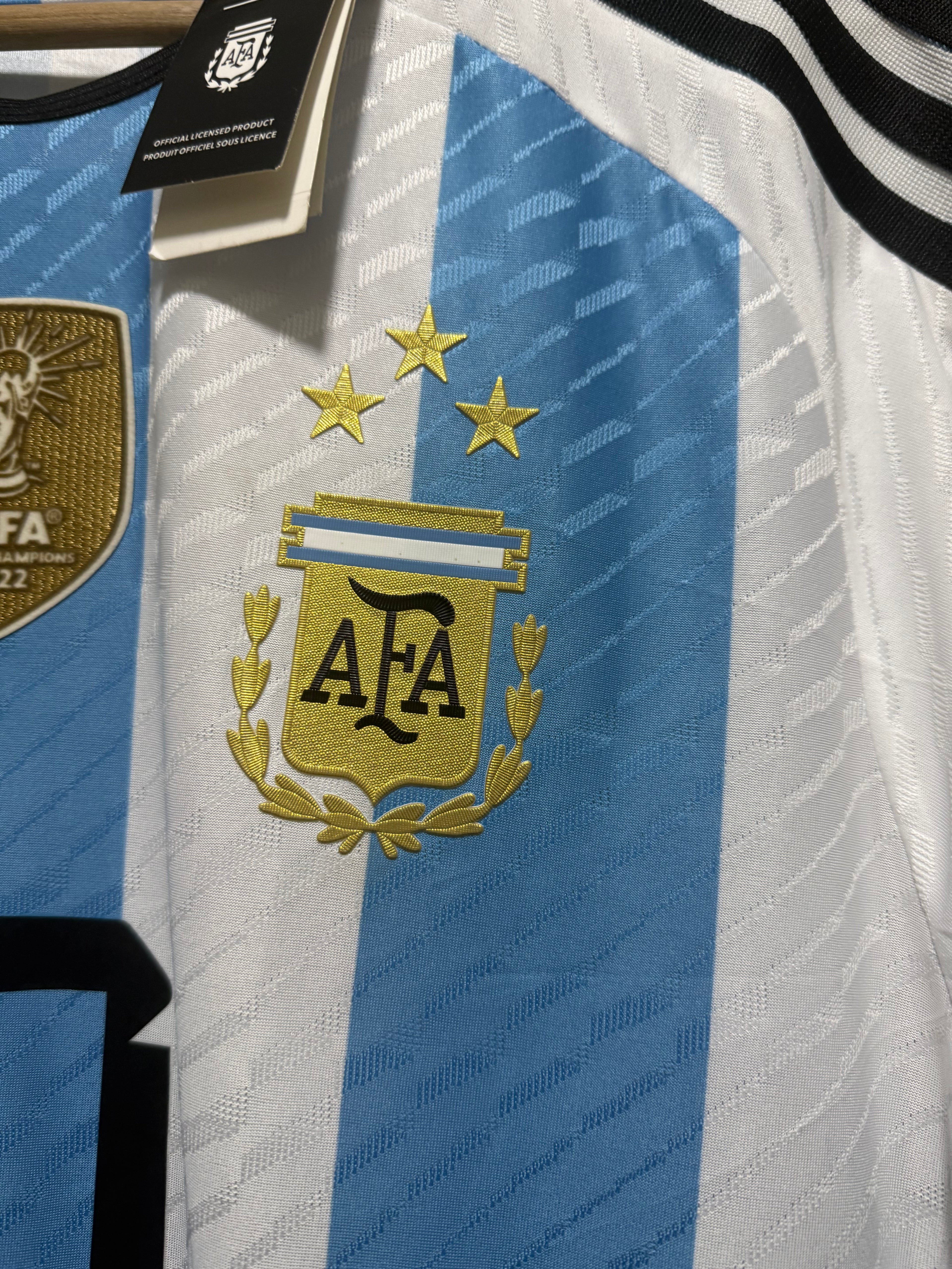 ARGENTINA IMPORTADA 2022 | Qatar | 10 PERSONALÍZALA PARCHE CAMPEÓN MUNDIAL |
