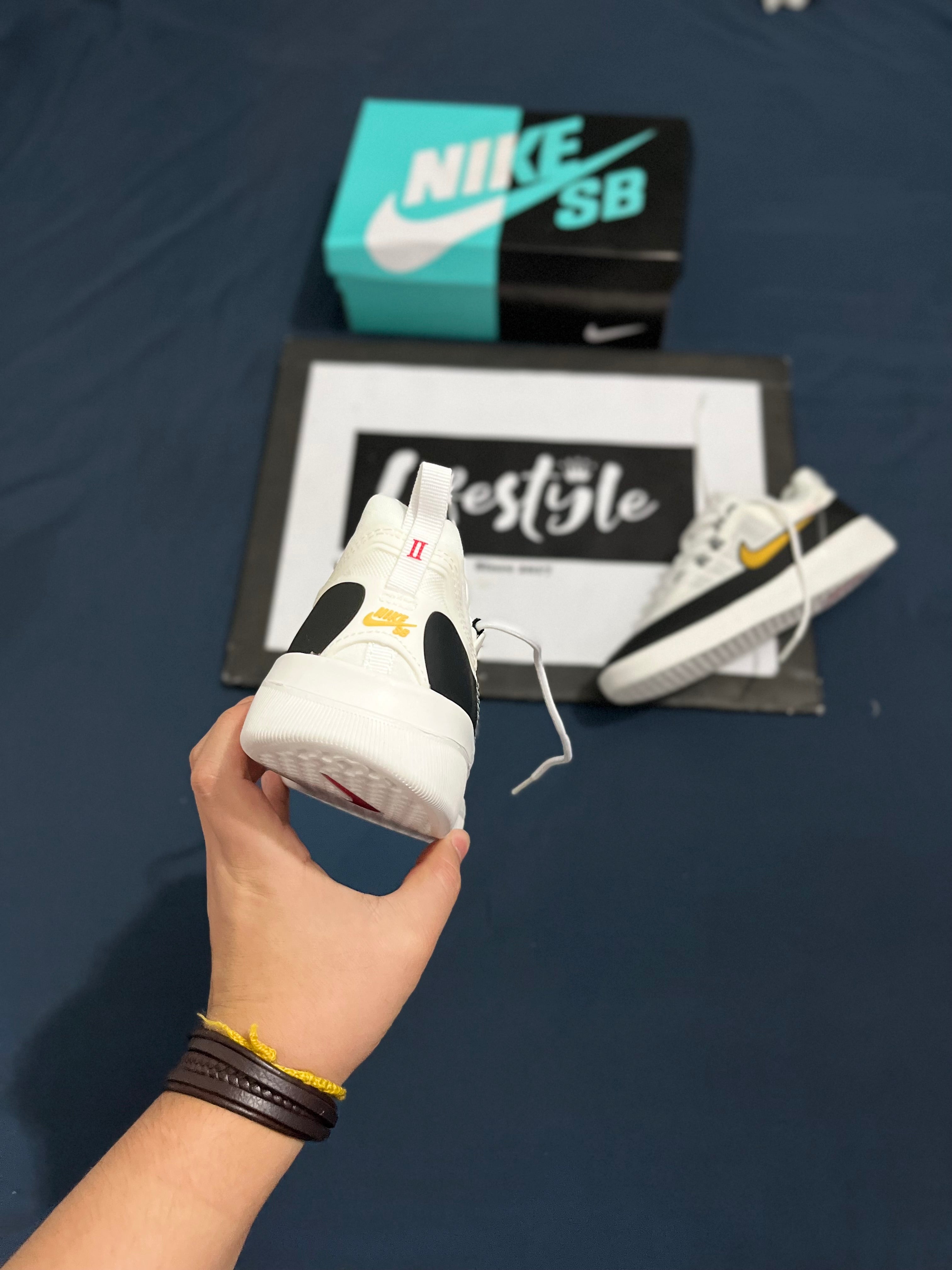 NIKE SB NYJAH | WHITE - YELLOW